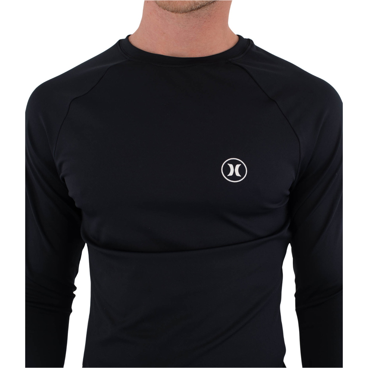 2026 Hurley Heren Slim Fit Icon Circle Long Sleeve Lycra Vest MLEU00008 - Black